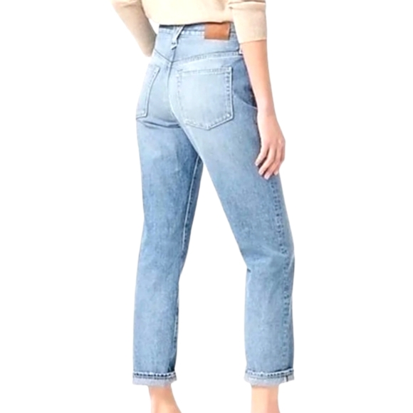 J.Crew Slouchy Boyfriend Jeans 100% Cotton Simsberry Wash Mid-Rise Sz 29 - Picture 7 of 16